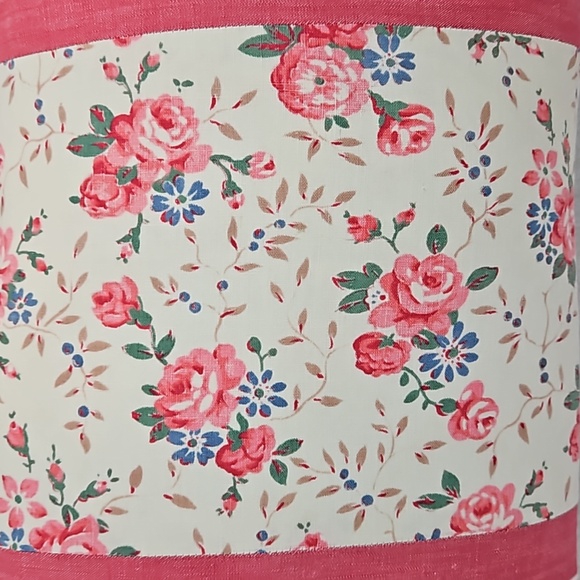 Country Cottagecore Floral Stripes Accent Pillow Down Blend Insert - Picture 2 of 9